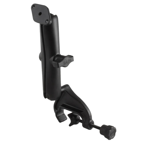 RAM-B-121-C-238U RAM Double Ball Yoke Clamp Mount with Diamond Plate - Long