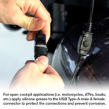 RAM-HOL-UN12WB-V7M-1 RAM Tough-Charge™ 15W Waterproof Wireless Charging Holder w/ Charger