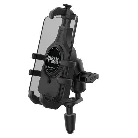 RAM-B-176-A-PD5U RAM® Quick-Grip™ Pro Phone Mount with Fork Stem Base - Short