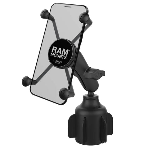RAP-B-299-4-UN10U RAM® X-Grip® Large Phone Mount with RAM® Stubby™ Cup Holder Base