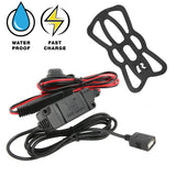 RAM-B-149Z-A-UN12W-V7M-1 RAM® Tough-Charge™ 15W Waterproof Wireless Charging Motorcycle Mount