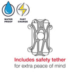 RAM-B-149Z-A-UN12W-V7M-1 RAM® Tough-Charge™ 15W Waterproof Wireless Charging Motorcycle Mount