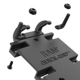 RAM-B-149Z-A-PD4-462 RAM® Quick-Grip™ XL Phone Mount with Vibe-Safe™ & U-Bolt Base - Short