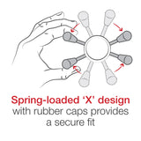 RAM-B-176-A-UN10-462 RAM® X-Grip® Large Phone Mount with Vibe-Safe™ & Fork Stem Base - Short