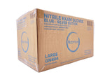 Nception N11344/GN404 Blue Nitrile 4 Mil Exam Gloves (SIZE LARGE) CASE OF 1,000