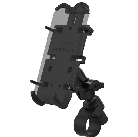 RAP-B-460-A-PD4U RAM Quick-Grip™ XL Phone Mount with RAM® Tough-Strap™ Handlebar Base