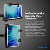 Arkon TAB5RMHM4 Robust Locking Headrest Tablet Mount for iPad & MORE