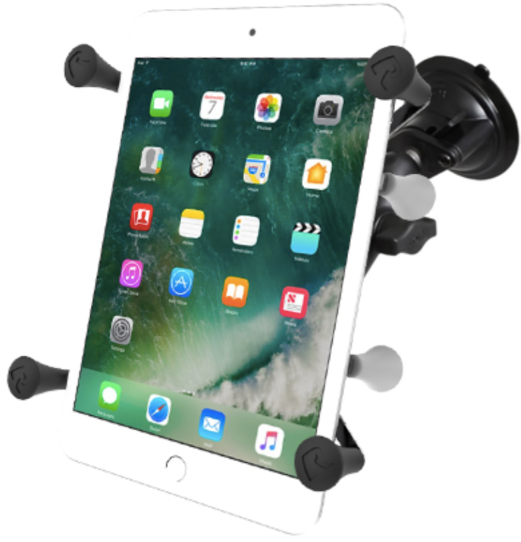 RAM Mounts RAM-B-166-UN8U X-Grip with RAM Twist-Lock Suction Cup Mount for  7-8 Tablets with Medium Arm for Vehicle Windshields
