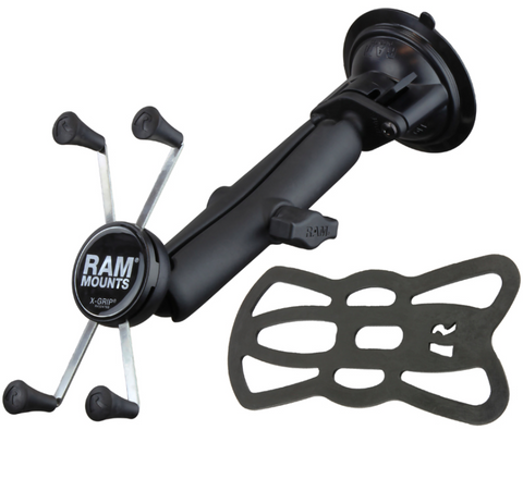 RAM-B-166-C-UN10U RAM Mounts X-Grip Large Phone Mount with RAM Twist-Lock Suction Cup Base - Synergy Mounting Systems