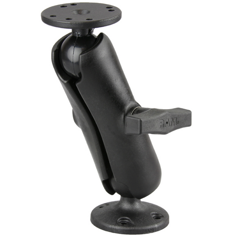 RAP-101U-G4 RAM Mounts Composite Double Ball Mount for Garmin echo 200, 500c & 550c - Synergy Mounting Systems