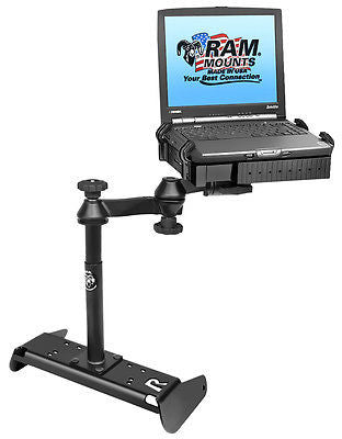 RAM-VB-191-SW1 RAM Laptop Mount Chevrolet Silverado 1500 w/ BENCH SEATS 2014-2015 - Synergy Mounting Systems