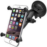 RAM-B-166-UN10U RAM Mounts Suction Cup Mount with Large Phone / Phablet X-Grip - Synergy Mounting Systems