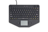 iKey SL-80-TP Compact USB Mobile Keyboard with Touchpad