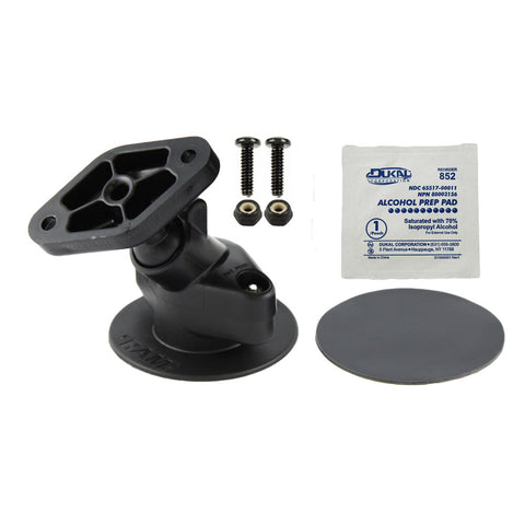 RAP-SB-178U RAM Mounts Adhesive Flex Base Mount w/ Snap-Link Finger Grip Cradle & AMPS Diamond-Shaped Base - Synergy Mounting Systems