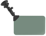 RAM-B-166-326-VIS-G1U RAM Mounts Twist-Lock™ Suction Cup Mount with Swivel Socket Arm & Sun Visor - Synergy Mounting Systems