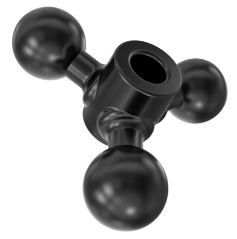 RAM-B-289U RAM Mounts Triple 1" Ball Adapter - Synergy Mounting Systems