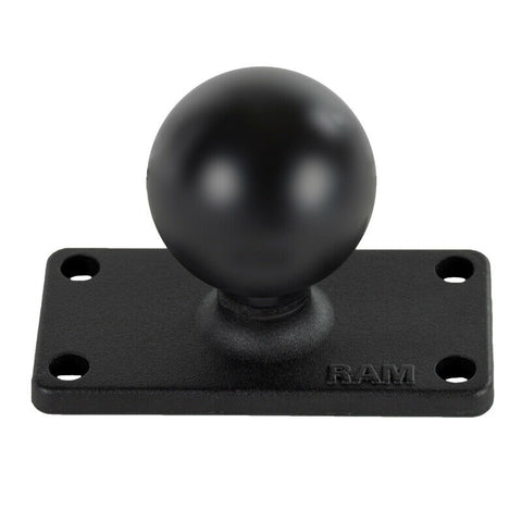 RAM-202U-153 RAM Mounts C-Size 1.5-Inch Ball Base with 1" x 2.5" 4-Hole Pattern - Synergy Mounting Systems