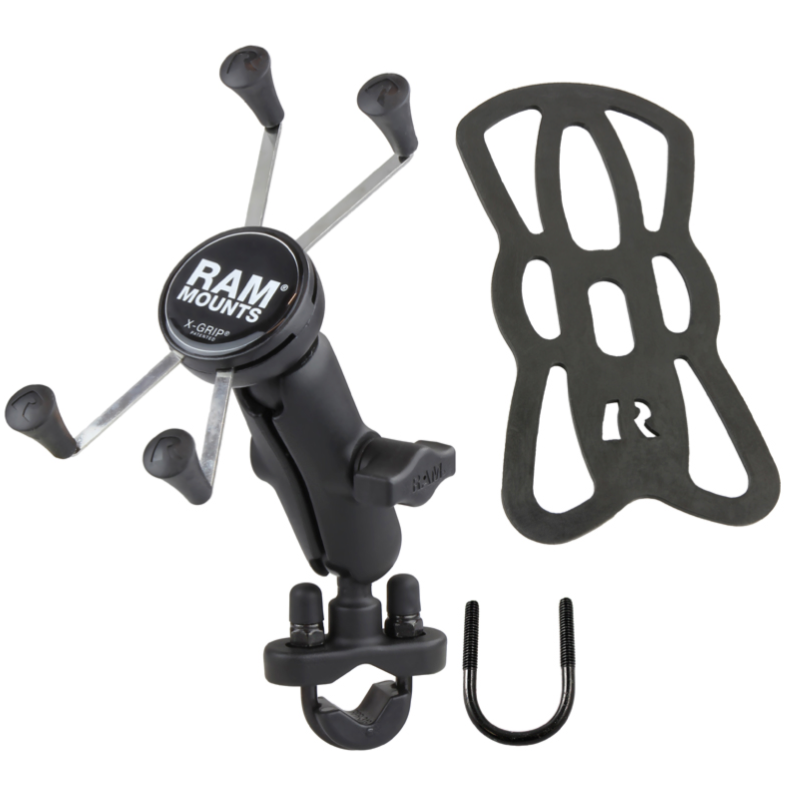 RAM Bike Handlebar Mount RAM-B-149z with ARKON Waterproof Case for the Navigon 7310 (SKU 9697)