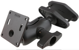 RAM-D-2461U-C-247-4 RAM Mounts 4" Square Post Clamp Mount with 75x75mm VESA Plate - Synergy Mounting Systems