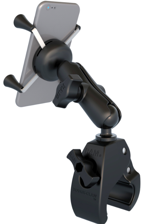 Ram X-Grip Phone Mount with Ram Tough-Claw Small Clamp Base