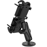 RAM-B-138-PD4U RAM Mounts Quick-Grip™ XL Spring-Loaded Phone Mount with Drill-Down Base - Synergy Mounting Systems