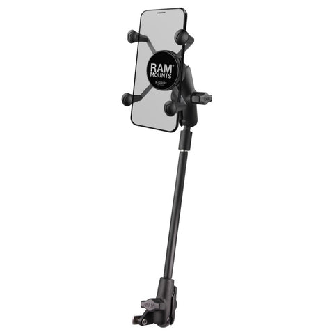 RAM-B-238-WCT-9-UN7 RAM Mounts Small X-Grip® Phone Mount for Wheelchair Seat Tracks - Synergy Mounting Systems