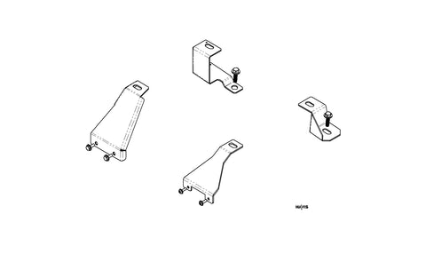 Havis C-B66 4-Piece Mounting Bracket for 2013-2019 Dodge Ram Pickup Truck - Synergy Mounting Systems