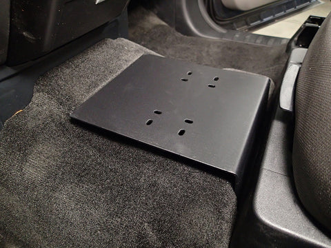 Havis C-B70 1-Piece Front Hump Mounting Bracket for 2017-2021 Ford F-250, 350, 450 Pickup and F-450 and 550 Cab Chassis & 2015-2021 Ford F-150 with OEM center seat - Synergy Mounting Systems