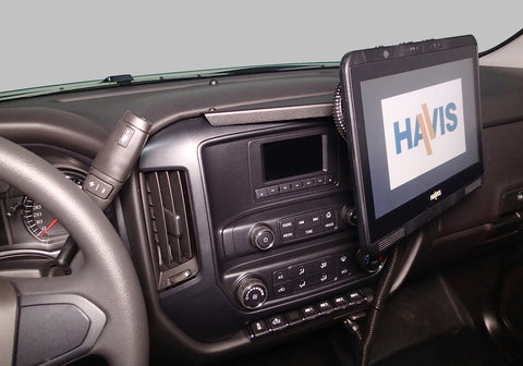 Havis C-DMM-2010 Dash Mount for 2014-2018 Chevrolet Silverado 1500, 2019 Silverado 1500 LD, 2015-2019 Silverado 2500 and 3500 pickup and 2014-2019 Silverado C2500HD and C3500HD Chassis Cab -