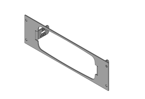 Havis C-EB25-KNG-1P 1-Piece Equipment Mounting Bracket, 2.5" Mounting Space, Fits Relm KNG Radio - Synergy Mounting Systems