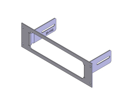 Havis C-EB25-VX2-1P 1-Piece Equipment Mounting Bracket, 2.5" Mounting Space, Fits Motorola Vertex VX-2100 and VX-2200 self-contained radio - Synergy Mounting Systems