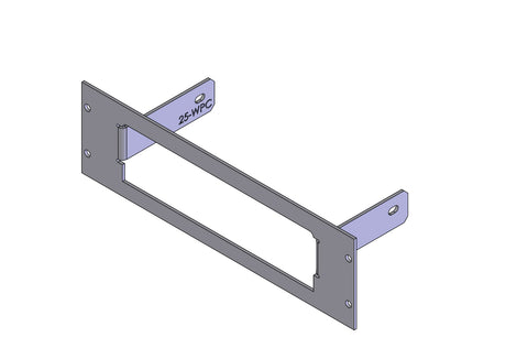 Havis C-EB25-WPC-1P 1-Piece Equipment Mounting Bracket, 2.5" Mounting Space, Fits Whelen PCCS9RW switch box - Synergy Mounting Systems