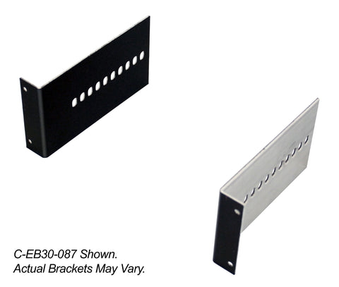 Havis C-EB30-087 2-Piece Equipment Mounting Bracket, 3" Mounting Space, 0.87" Bend - Synergy Mounting Systems
