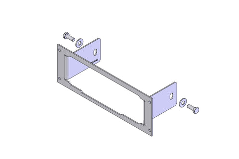 Havis C-EB30-HMD-1P 1-Piece Equipment Mounting Bracket, 3" Mounting Space, Fits Hytera MD782G remote head radio - Synergy Mounting Systems