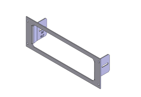 Havis C-EB30-TK7-1P 1-Piece Equipment Mounting Bracket, 3" Mounting Space, Fits Kenwood TK-5710, TK-5810, TK-690, TK-790, TK-890 - Synergy Mounting Systems