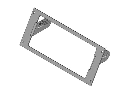 Havis C-EB35-CH7-1P-A Angled 1-Piece Equipment Mounting Bracket, 3.5" Mounting Space, Fits M/A-COM CH-721 - Synergy Mounting Systems