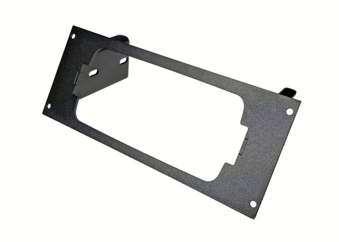 Havis C-EB35-KNG-1P-A Angled 1-Piece Equipment Mounting Bracket, 3.5" Mounting Space, Fits Relm KNG Series - Synergy Mounting Systems