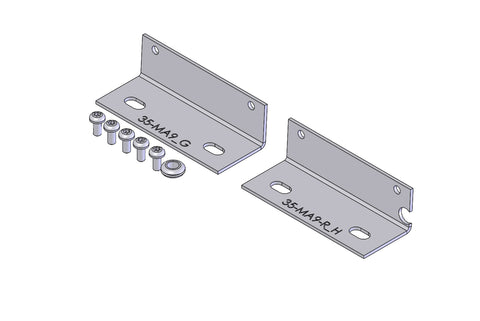Havis C-EB35-MA9-NJSP 1-Piece Equipment Mounting Bracket, 3.5" Mounting Space, Fits Motorola Spectra A9 - Synergy Mounting Systems