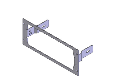Havis C-EB35-XG2-1P 1-Piece Equipment Mounting Bracket, 3.5" Mounting Space, Fits Harris/L3Harris XG-25M model DM-M78B - Synergy Mounting Systems