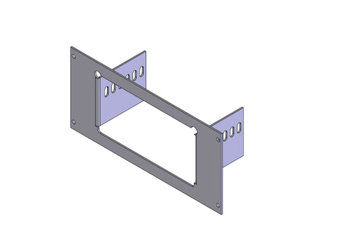 Havis C-EB40-MXT-1P 1-Piece Equipment Mounting Bracket, 4" Mounting Space, Fits Motorola XTVA base station vehicle adapter - Synergy Mounting Systems