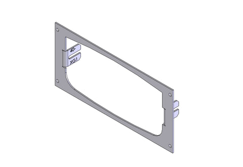 Havis C-EB40-XG1-1P 1-Piece Equipment Mounting Bracket, 4.0" Mounting Space, Fits Unity XG-100M Radio - Synergy Mounting Systems