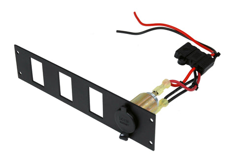 Havis C-LP1-PS3 Lighter Plug Outlet W/ 3 Switch Cut Outs - Synergy Mounting Systems