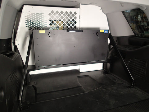 Havis C-SBX-101-KIT-3 Storage box option to provide Mounting of C-SBX-101 Universal Storage box in 2015-2020 Chevrolet Tahoe Police Pursuit Vehicle (PPV) & retail Tahoe - Synergy Mounting Sys