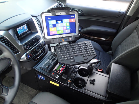 Havis C-VS-1013-TAH-1 2015-2020 Chevrolet Tahoe Police Pursuit Vehicle Specific 23" Console - Synergy Mounting Systems