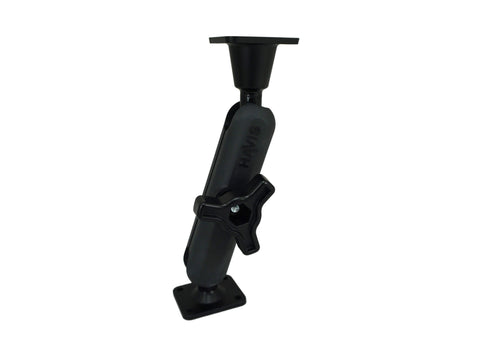 Havis DBM-1100-KL-0102 Dual Ball Mount with 1.00" Knob-Style Long Housing, One Standard AMPS Plate & One Long AMPS Plate