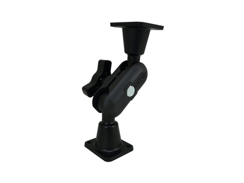 Havis DBM-1100-KS-0202 Dual Ball Mount with 1.00" Knob-Style Standard Housing & Two Long AMPS Plates