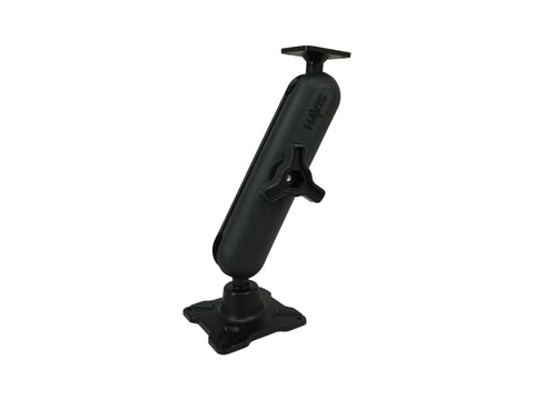 Havis DBM-1150-KL-0104 Dual Ball Mount with 1.50" Knob-Style Long Housing Mountwith One Standard AMPS Plate & One Long VESA 75 Plate