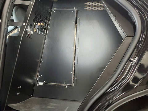 Havis K9-A-108-B Dual Black K9 Divider for 2020-2021 Ford Interceptor Utility K9 Transport - Synergy Mounting Systems