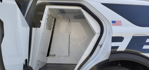 Havis K9-F28-XL Extended Dual Dog K9 Transport System for 2020-2021 Ford Interceptor Utility - Synergy Mounting Systems
