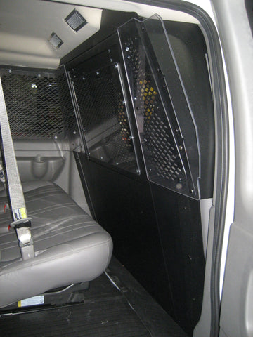 Havis P-FRONT-1 Front Partition With Emergency Exit Hatch for Chevrolet Vans - Synergy Mounting Systems